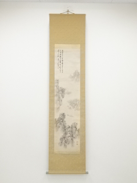 JAPANESE HANGING SCROLL / HAND PAINTED / SCENERY